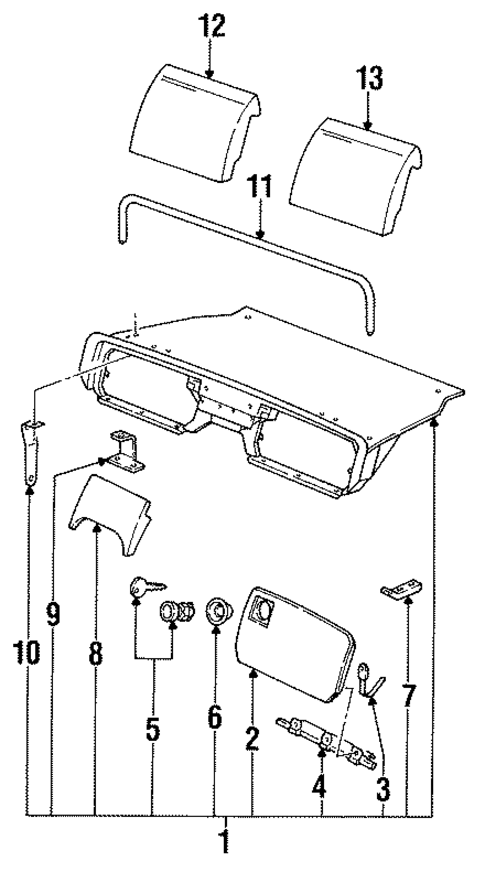 Interior Trim for 1992 Porsche 968 #1
