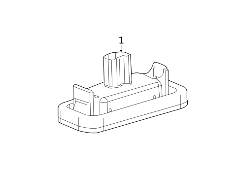 License Lamps for 2018 Toyota Camry #1