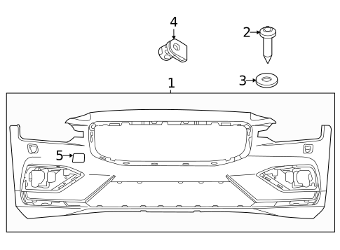 Bumper & Components - Front for 2020 Volvo S60 #0