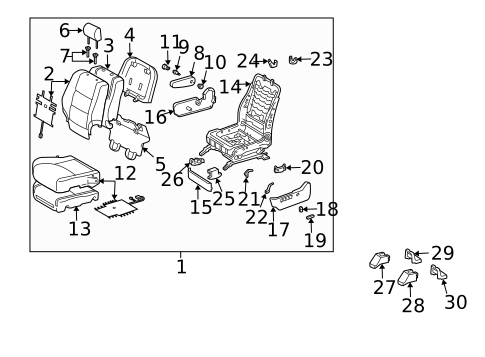 Power Seats for 2006 Toyota Highlander #0