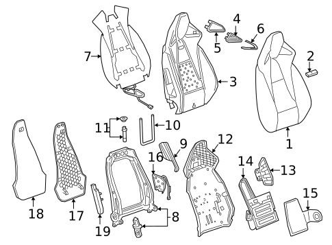 Passenger Seat Components for 2025 Buick Envista #4