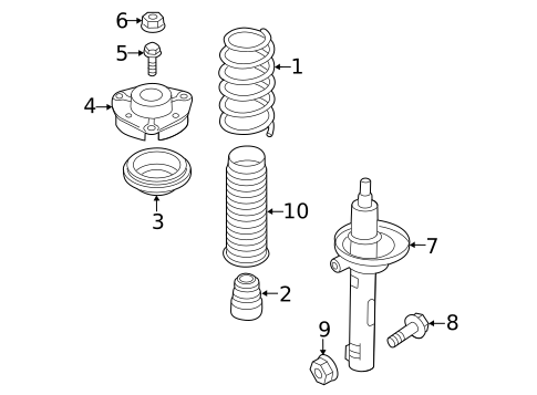 Struts & Components for 2011 Volkswagen Jetta #17
