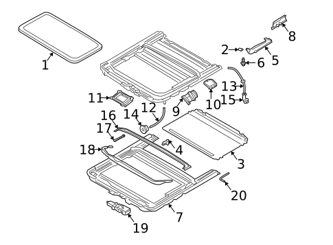 Sunroof for 2004 Subaru Baja #1