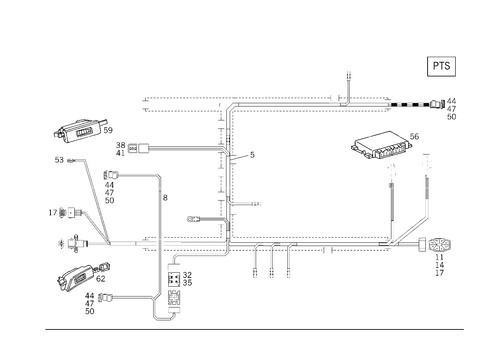 Parktronic System (Pts) for 1997 Mercedes-Benz E420 #1