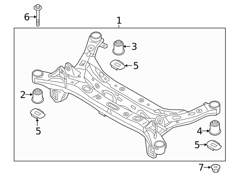 Suspension Mounting for 2018 Kia Optima #1