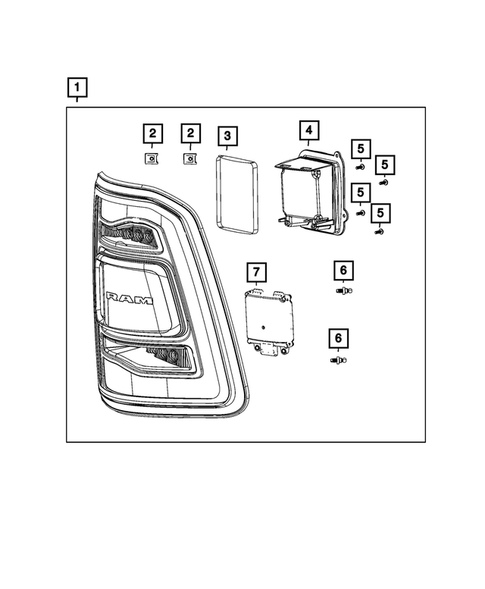 Lamps, Interior and Exterior for 2022 Ram 1500 #7