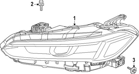 Headlamp Components for 2025 Honda Civic #0
