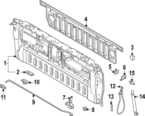 Tail Gate for 2025 Ford Ranger #0