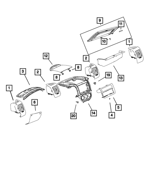 Instrument Panel for 2015 Ram ProMaster 3500 #1