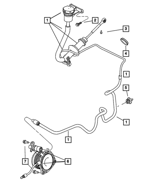 Clutch Controls for 2007 Chrysler PT Cruiser #3