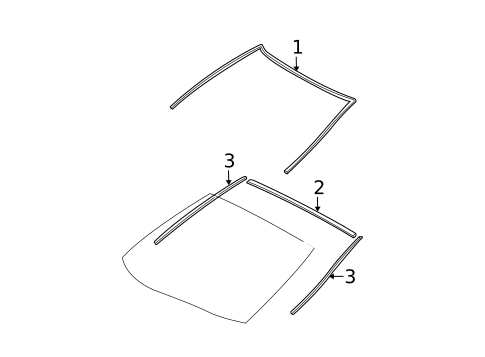 Reveal Moldings for 2007 Lexus ES350 #0