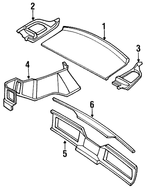Interior Trim - Rear Body for 1993 Nissan 240SX #0
