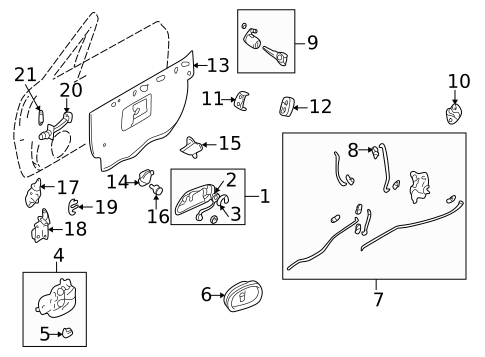 Front Door for 1999 Mazda Miata #0