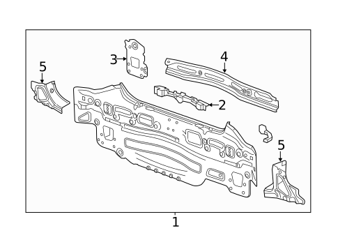 Rear Body for 2016 Chevrolet Sonic #1