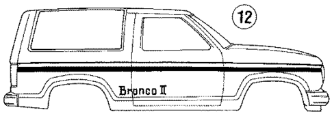 Stripe Tape for 1990 Ford Bronco II #5