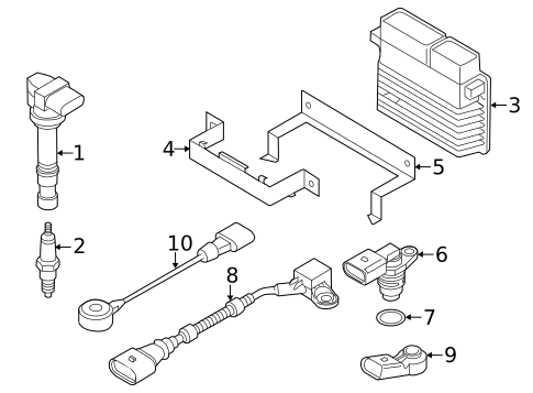 Ignition System for 2003 Volkswagen Jetta #1