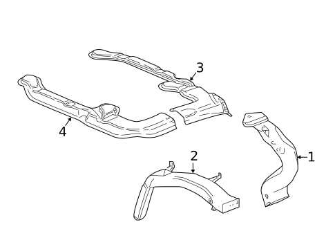 Ducts for 2024 Chevrolet Traverse Limited #1