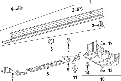 Exterior Trim - Pillars for 2024 Lexus RZ450e #0