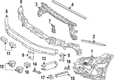Bumper & Components - Front for 2025 Mercedes-Benz E450 #3