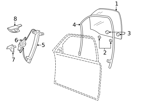 Doors for 2006 Mercury Grand Marquis #0