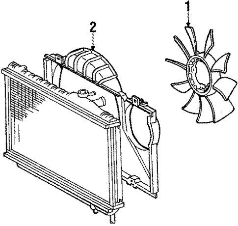 Fan for 1986 Toyota Supra #0