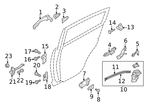 Rear Door for 2012 Kia Sportage #1