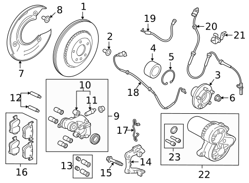 Brake Components for 2022 Land Rover Range Rover Evoque #3