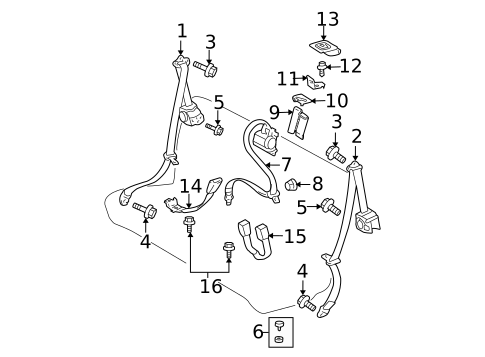 Seat Belt for 2005 Scion tC #0