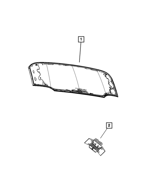Glass and Interior Rearview Mirror for 2022 Chrysler Pacifica #5