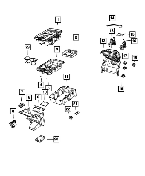 Consoles for 2024 Ram 2500 #1