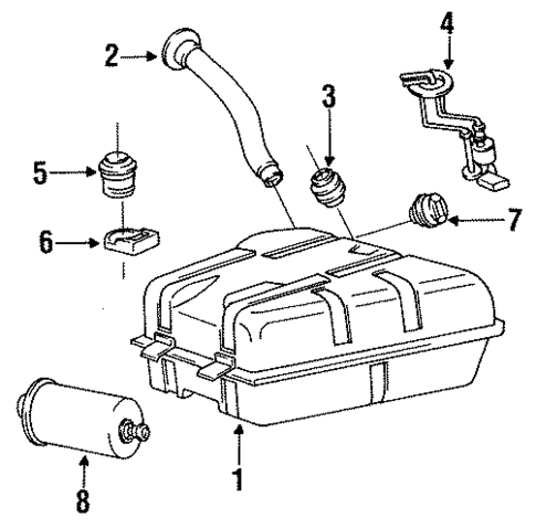 Fuel System Components for 1991 Volkswagen Fox #0