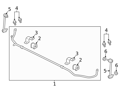 Stabilizer Bar & Components for 2019 Land Rover Range Rover Velar #1