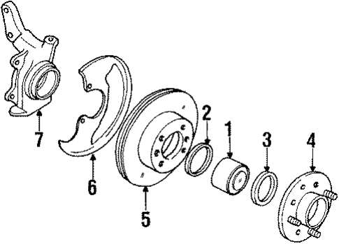 Front Brakes for 1986 Nissan Maxima #0