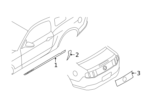 Stripe Tape for 2011 Ford Mustang #1