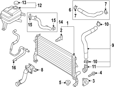 Radiator & Components for 2023 Hyundai Kona N #1