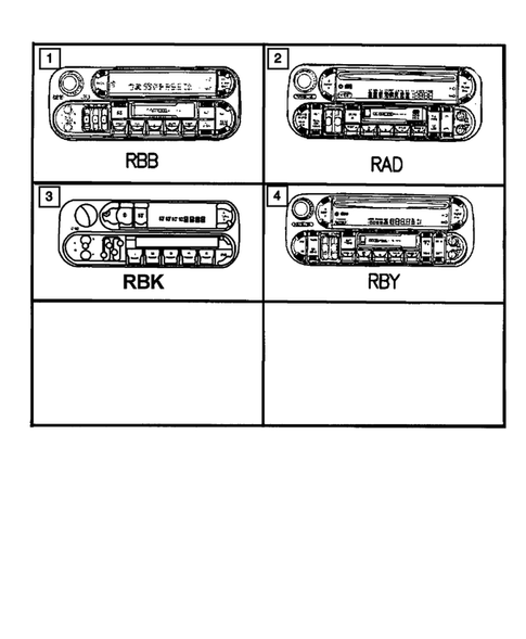 Radio, Antenna, and Speakers for 2003 Jeep Wrangler #1