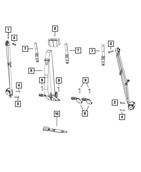 Seat Belts for 2020 Ram 1500 Classic #3
