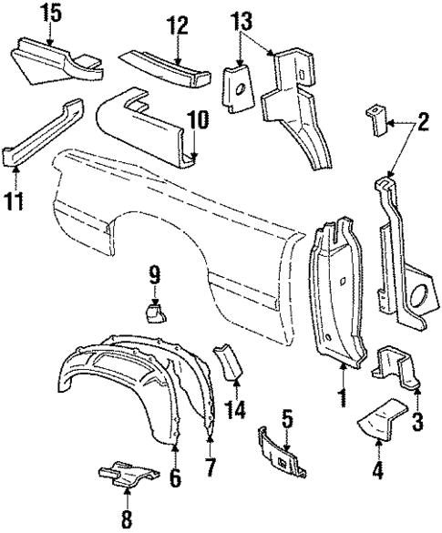 Inner Structure for 1989 Ford Mustang #0