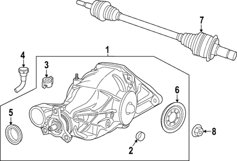 Axle Housing for 2014 Jeep Grand Cherokee #0