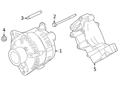 Alternator for 2020 Ford F-250 Super Duty #1