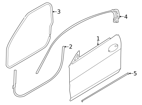 Door & Components for 2024 BMW 330i #4