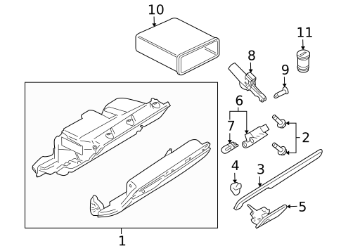 Glove Box for 2012 Audi TT RS Quattro #0