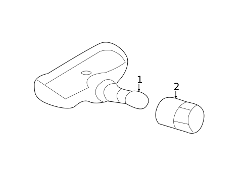 Tire Pressure Monitor Components for 2020 Mitsubishi Outlander Sport #0