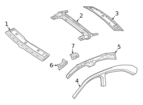 Roof & Components for 2021 Mercedes-Benz C 63 AMG® #3