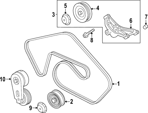 Belts & Pulleys for 2022 Land Rover Range Rover #0