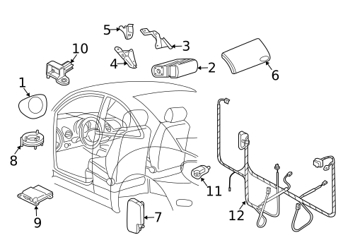 Air Bag Components for 2006 Volkswagen Beetle #1