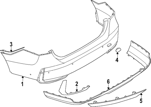 Bumper & Components - Rear for 2024 BMW i5 #2
