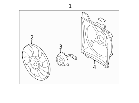 Cooling Fan for 2006 Kia Rio5 #1