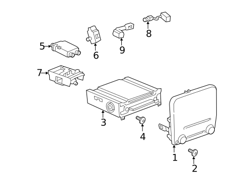 Navigation System Components for 2019 Porsche 911 #1