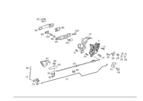 Locking System for 1999 Mercedes-Benz E430 #0